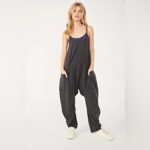 Free People Hot Shot Onesie in Charcoal